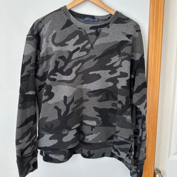Polo Ralph Lauren Camo Print
Sweatshirt Crew Neck Long Sleeves - Picture 1 of 8